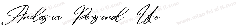 Andasia Personal Use字体转换